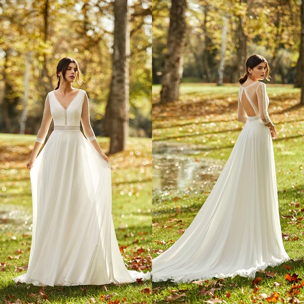 2020 gali karten boho wedding dresses a line appliqued v neck backless robes de mariée country bridal gowns bohemia wedding dress, White
2020 gali karten boho wedding dresses a line appliqued v neck backless robes de mariée country bridal gowns bohemia wedding dress, White