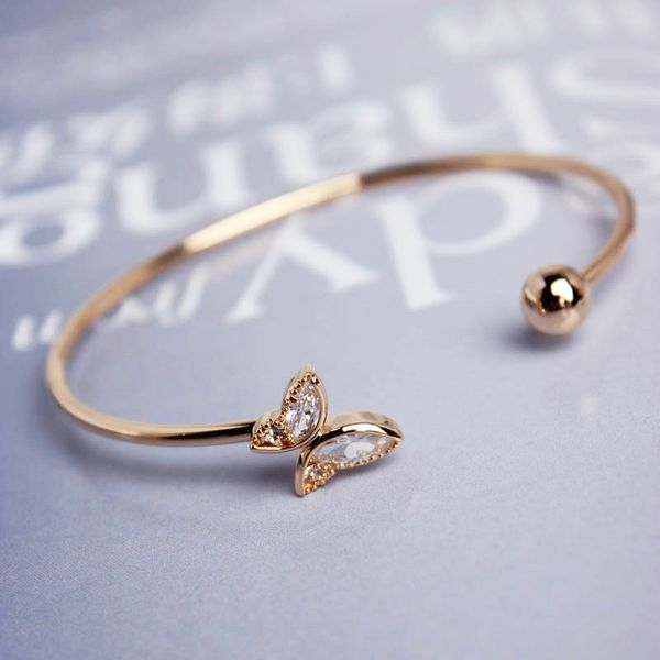 bracelets golden crystal butterfly women opening bracelet bangle simple valentines day birthday gifts, Golden;silver
bracelets golden crystal butterfly women opening bracelet bangle simple valentines day birthday gifts, Golden;silver