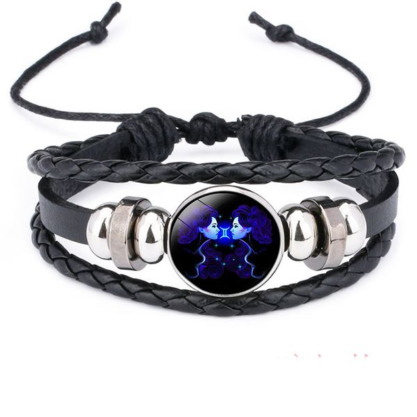 niuyitid trendy 12 constellations bracelets men jewelry black leather braclet for women pulseras man bracelets accessories, Golden;silver
niuyitid trendy 12 constellations bracelets men jewelry black leather braclet for women pulseras man bracelets accessories, Golden;silver