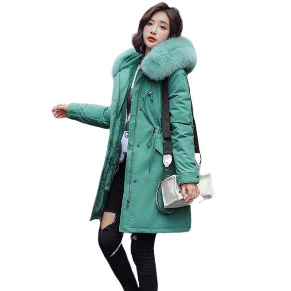 new women long coat autumn winter warm velvet thicken faux fur coats parka female solid big pocket coat big fur collar parka, Black
new women long coat autumn winter warm velvet thicken faux fur coats parka female solid big pocket coat big fur collar parka, Black