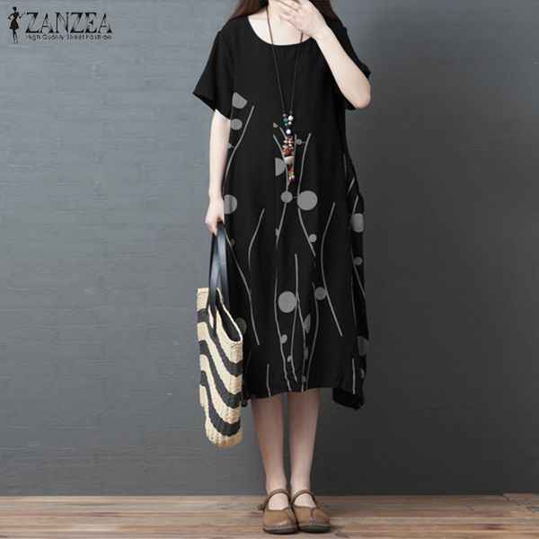 zanzea summer vintage floral printed sundress casual dress women o neck short sleeve vestido kaftan loose dresses robe femme, Black;gray
zanzea summer vintage floral printed sundress casual dress women o neck short sleeve vestido kaftan loose dresses robe femme, Black;gray