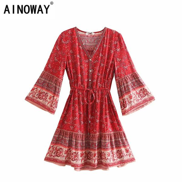 vintage chic women hippie floral print tassel v-neck bohemian mini dress summer ladies flare sleeve boho dresses vestidos, White;black
vintage chic women hippie floral print tassel v-neck bohemian mini dress summer ladies flare sleeve boho dresses vestidos, White;black