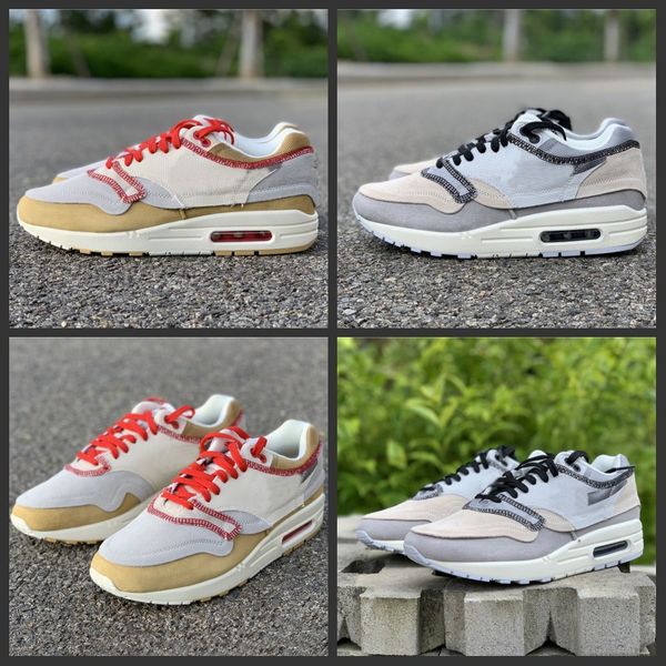 2019 Air Inside Out Mens Running Shoes 1 Gray Khaki Mesh Breathable Athletic Trainers Top Version Designer Sneakers 7-13
2019 Air Inside Out Mens Running Shoes 1 Gray Khaki Mesh Breathable Athletic Trainers Top Version Designer Sneakers 7-13
