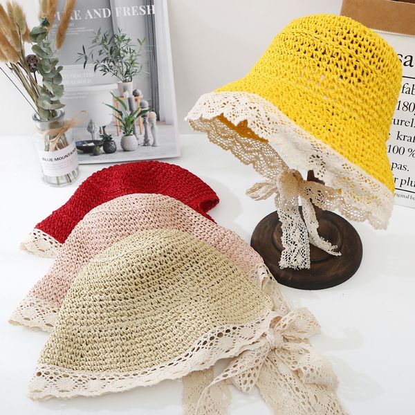 children infant straw hat baby mother & daughter parent and child girls sun-resistant college style lace korean-style foldable s, Yellow
children infant straw hat baby mother & daughter parent and child girls sun-resistant college style lace korean-style foldable s, Yellow