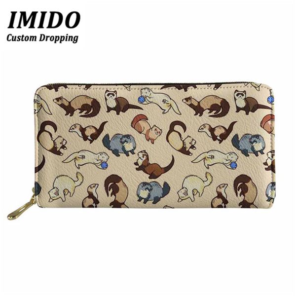 imido cute cheeky ferrets money purse for women long women wallet 2019 zipper wallet and red id card package high quality, Red;black
imido cute cheeky ferrets money purse for women long women wallet 2019 zipper wallet and red id card package high quality, Red;black
