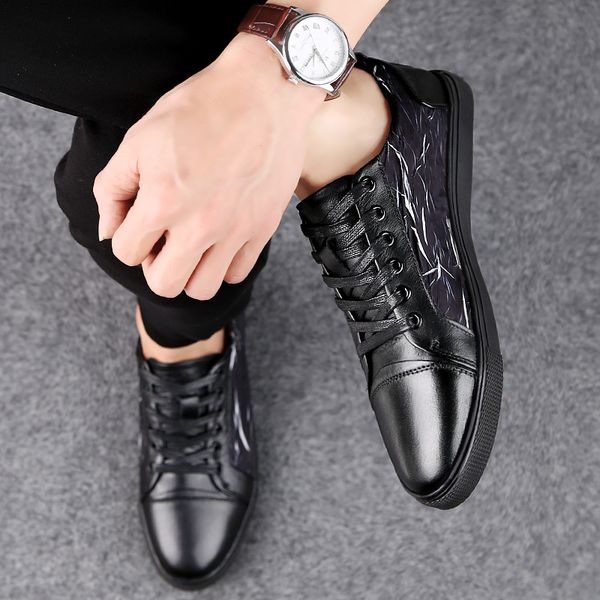 genuine leather men's shoes casual moccasins flats breathable zapatos hombre lace up oxfords shoes men sping autumn chaussures, Black
genuine leather men's shoes casual moccasins flats breathable zapatos hombre lace up oxfords shoes men sping autumn chaussures, Black