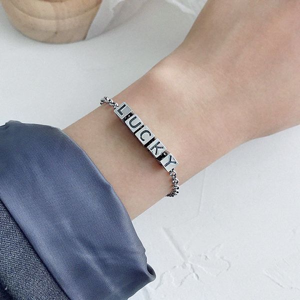 luck beads bracelet for women simple cool special elegant adjustable bracelets silver color mens vintage bracelet jewelry 2020, Black
luck beads bracelet for women simple cool special elegant adjustable bracelets silver color mens vintage bracelet jewelry 2020, Black