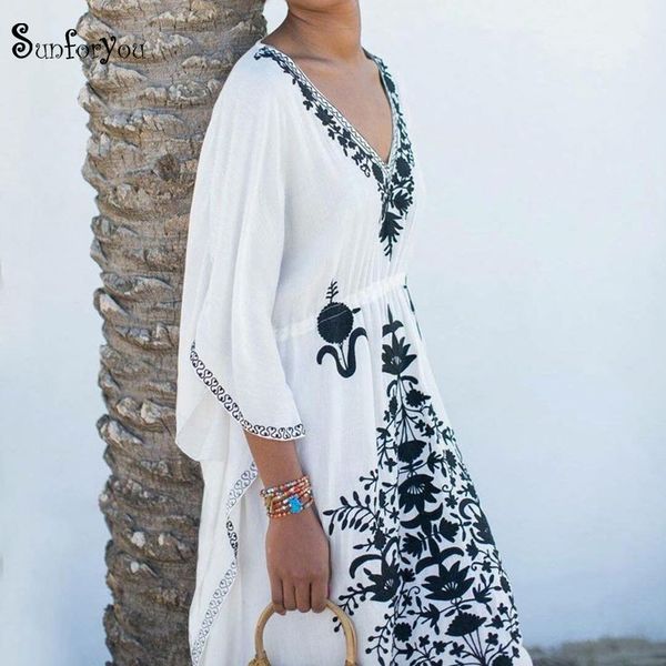 embroidery cotton beach cover up v neck plus size beach coverups for women robe de plage swimsuit cover up pareos de playa mujer
embroidery cotton beach cover up v neck plus size beach coverups for women robe de plage swimsuit cover up pareos de playa mujer