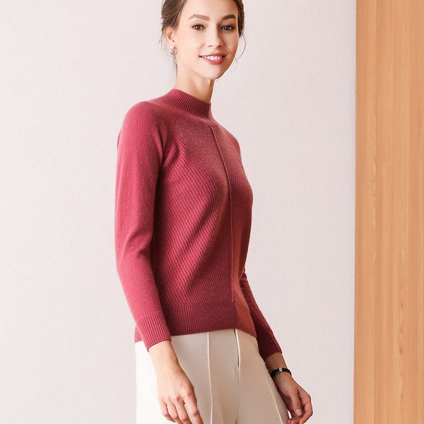 2019 autumn and winter new women's half-high collar sweater short paragraph slim cashmere sweater solid color base, White;black
2019 autumn and winter new women's half-high collar sweater short paragraph slim cashmere sweater solid color base, White;black