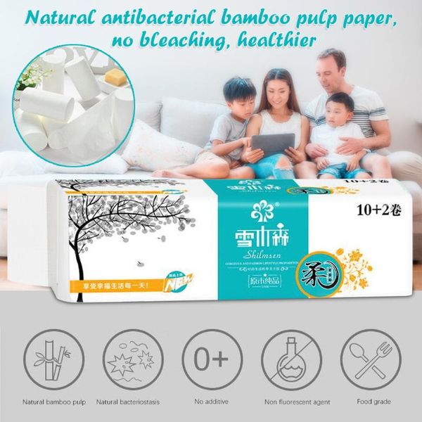 12 rolls 4 layer toilet paper tissue roll thickened household skin-friendly tissue environmental protection napkin
12 rolls 4 layer toilet paper tissue roll thickened household skin-friendly tissue environmental protection napkin