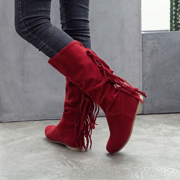 2019 winter flock women boots mid-calf fashion boot comfortable scrub flat with casual boots high plus size 42 43, Black
2019 winter flock women boots mid-calf fashion boot comfortable scrub flat with casual boots high plus size 42 43, Black