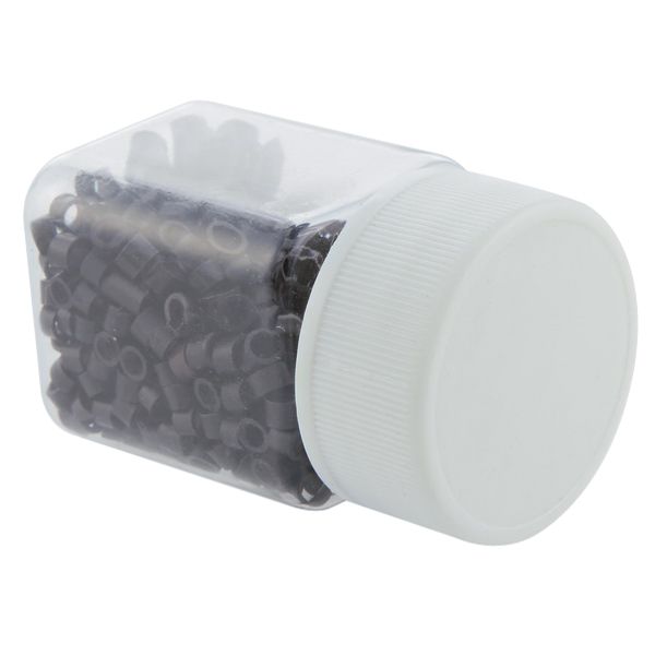 about 400pcs hair extensions micro ring link tubes black
about 400pcs hair extensions micro ring link tubes black