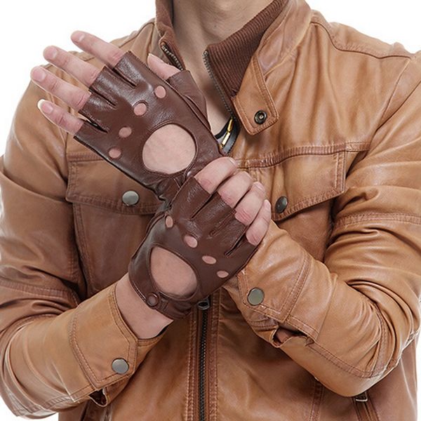 men fingerless black brown gloves winter spring leather gloves driving sheepskin, Blue;gray
men fingerless black brown gloves winter spring leather gloves driving sheepskin, Blue;gray