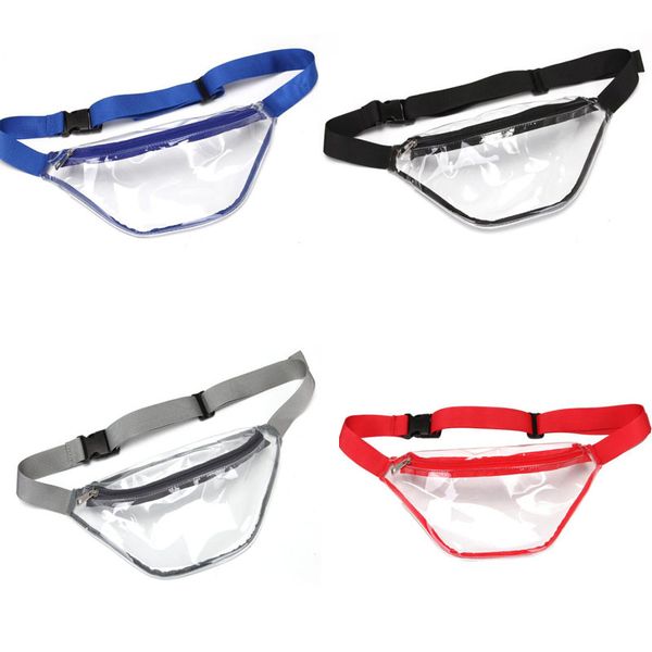 50pcs fashion waist bag women men pvc transparent belt fanny pack 7colors waterproof shoulder beach bag size 12.2"x5.51"
50pcs fashion waist bag women men pvc transparent belt fanny pack 7colors waterproof shoulder beach bag size 12.2"x5.51"