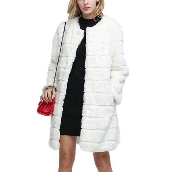 winter coat fashion solid cardigan thick warm long sleeve o-neck jacket women faux fur furry coat outerwear overcoat plus size, Black
winter coat fashion solid cardigan thick warm long sleeve o-neck jacket women faux fur furry coat outerwear overcoat plus size, Black