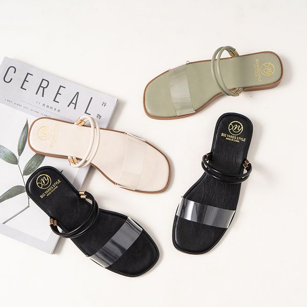2020 new flat slippers women brand pvc clear slides sandalias mujer plus size flats flip flops beach comfortable outsole slipper, Black
2020 new flat slippers women brand pvc clear slides sandalias mujer plus size flats flip flops beach comfortable outsole slipper, Black