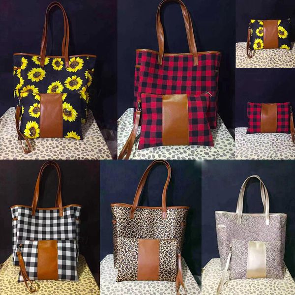 5 styles print leopard patchwork handbag with zipper wristlet purse sunflower leather handle tote buffalo plaid shouler bag 17inch xd23066
5 styles print leopard patchwork handbag with zipper wristlet purse sunflower leather handle tote buffalo plaid shouler bag 17inch xd23066