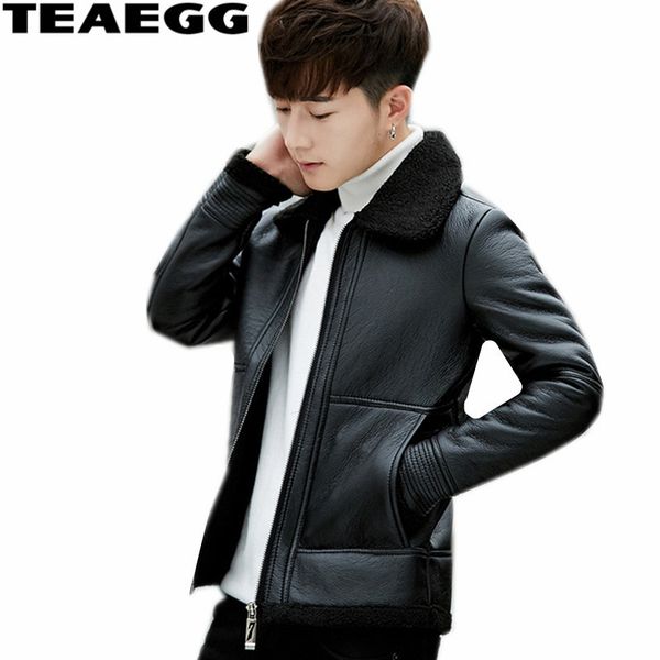 teaegg new warm black jacket men leather clothing autumn winter pu men's leather jackets and coats blouson cuir homme al566
teaegg new warm black jacket men leather clothing autumn winter pu men's leather jackets and coats blouson cuir homme al566
