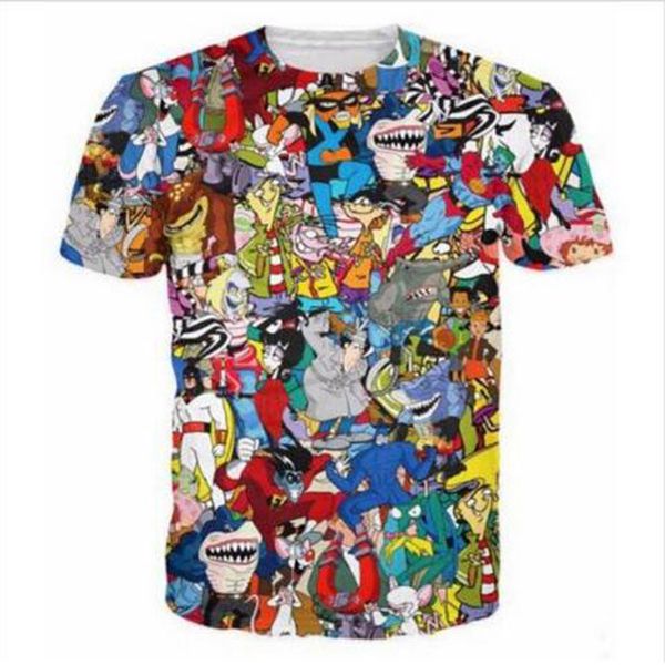 summer style men women fashion short sleeve extreme 90s kid cartoons collage funny t-shirts the 3d print casual t shirts ql037, White;black
summer style men women fashion short sleeve extreme 90s kid cartoons collage funny t-shirts the 3d print casual t shirts ql037, White;black