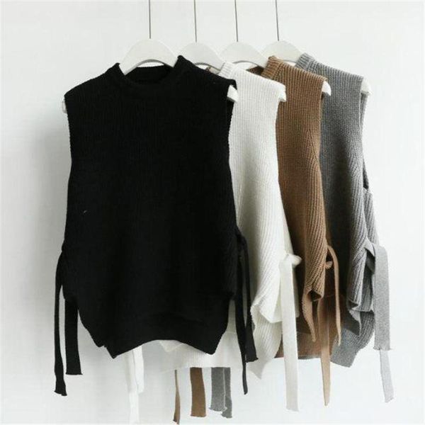 knitted sweater vest women loose sleeveless pullovers sweater vest female casual waistcoat ladies women q1833, Black;white
knitted sweater vest women loose sleeveless pullovers sweater vest female casual waistcoat ladies women q1833, Black;white