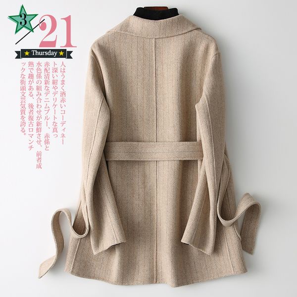 long 2020 woman's korean jacket double-sided wool coat women spring autumn grey elegant coats tlr1560 kj2506, Black
long 2020 woman's korean jacket double-sided wool coat women spring autumn grey elegant coats tlr1560 kj2506, Black