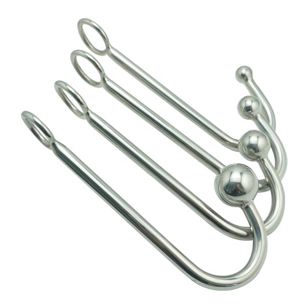 New Stainless Steel Metal Anal Hook With Ball — compare prices at CompareOffers