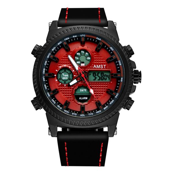 amst 2019 new luxury relogio masculino watch men multi-function dual display waterproof luminous sports watch men am3031, Slivery;brown
amst 2019 new luxury relogio masculino watch men multi-function dual display waterproof luminous sports watch men am3031, Slivery;brown