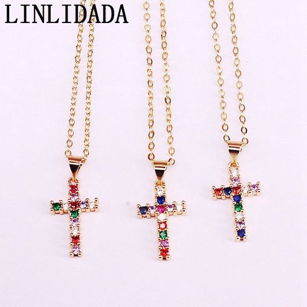 8pcs gold filled fashion rainbow cz micro pave multi colorful zirconia cross jewelry pendants necklaces, Silver
8pcs gold filled fashion rainbow cz micro pave multi colorful zirconia cross jewelry pendants necklaces, Silver