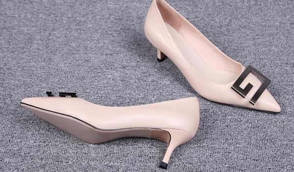 2019 women's shoes in spring and autumn with new style high heel fine heel pointed end #w185, Black
2019 women's shoes in spring and autumn with new style high heel fine heel pointed end #w185, Black