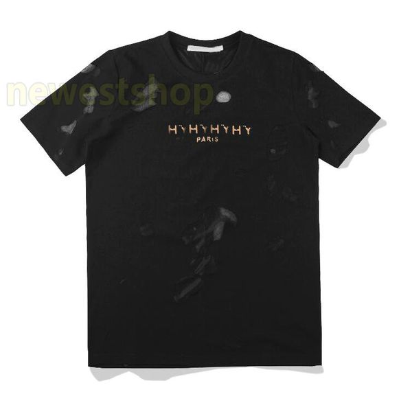 2020 spring summer europe paris vintage golden letters print black visible big broken holes tshirt fashion men women t shirt cotton tee top, White;black
2020 spring summer europe paris vintage golden letters print black visible big broken holes tshirt fashion men women t shirt cotton tee top, White;black