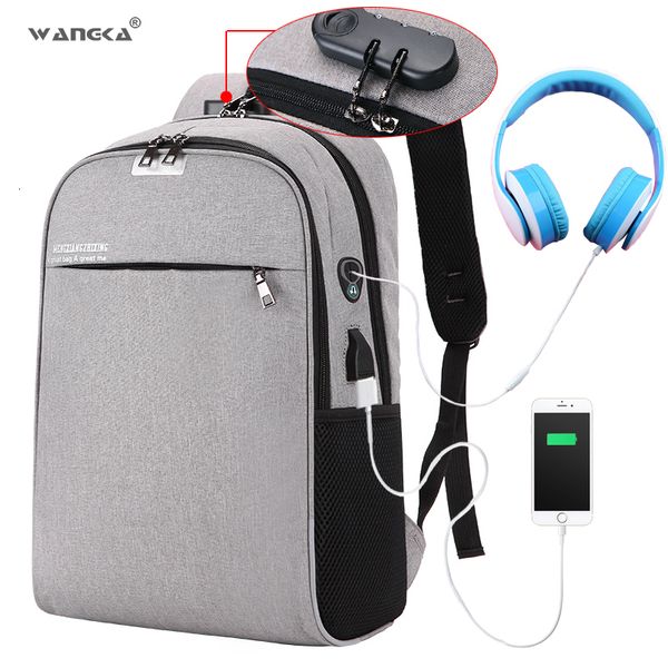 wangka usb charging lapbackpack 15.6 inch anti theft women men school bags for teenage girls college travel backpack nylon cj191201
wangka usb charging lapbackpack 15.6 inch anti theft women men school bags for teenage girls college travel backpack nylon cj191201