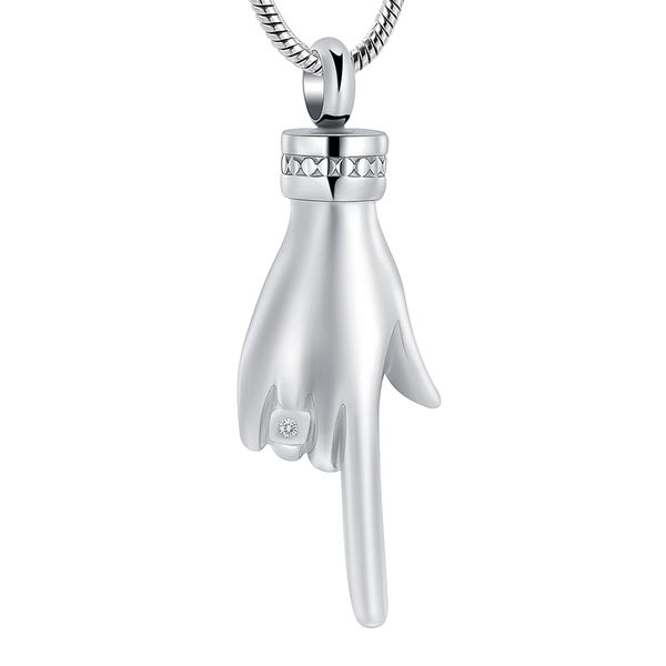 ijd10086 the hand of love cremation jewelry for ashes with zircon stainless steel memorial ashes holder keepsake pendant necklace, Silver
ijd10086 the hand of love cremation jewelry for ashes with zircon stainless steel memorial ashes holder keepsake pendant necklace, Silver