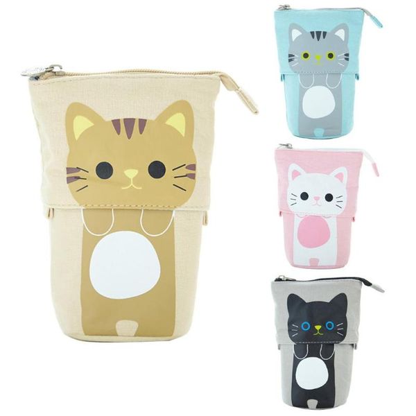 retractable pencil case cute cartoon cat print pen holder storage bag stationery organizer estojo escolar material escolar
retractable pencil case cute cartoon cat print pen holder storage bag stationery organizer estojo escolar material escolar