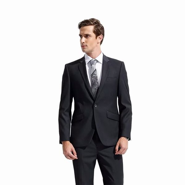 fromal black suits for business man suits pants single breasted groom wedding tuxedo groomsmen blazer two-piece slim fit trajes de hombre, Black;gray
fromal black suits for business man suits pants single breasted groom wedding tuxedo groomsmen blazer two-piece slim fit trajes de hombre, Black;gray