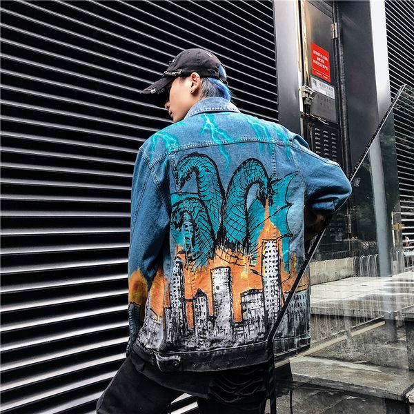 mens designer jacket outerwea new denim jacket locomotive tide brand jeans graffiti paintings coats size tabel m-xxl, Black;brown
mens designer jacket outerwea new denim jacket locomotive tide brand jeans graffiti paintings coats size tabel m-xxl, Black;brown