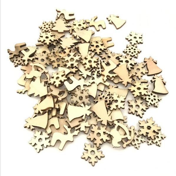 100pcs/bag diy craft wood chip reindeer snowflake xmas tree ornaments home party decor wooden christmas decorations
100pcs/bag diy craft wood chip reindeer snowflake xmas tree ornaments home party decor wooden christmas decorations