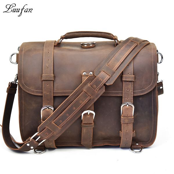 men thick genuine leather briefcase fit 16" laplarge capacity crazy horse leather pc rucksack multifunctional shoulder bag
men thick genuine leather briefcase fit 16" laplarge capacity crazy horse leather pc rucksack multifunctional shoulder bag