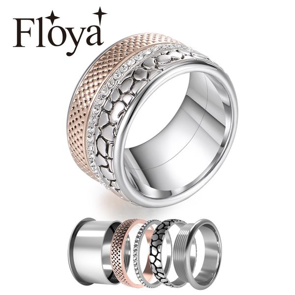floya stainless steel rings vintage band zircon ring rose gold luxury interchangeable bijoux femme lovers ring, Golden;silver
floya stainless steel rings vintage band zircon ring rose gold luxury interchangeable bijoux femme lovers ring, Golden;silver