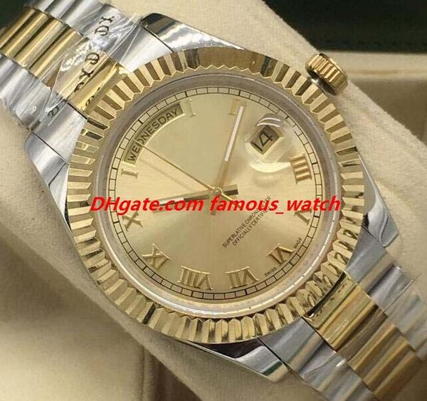 Luxury Watch 4 Style Mens II 36mm 218238 18K Yellow Gold Roman Dial Watch Automatic Fashion Men's Watches Wristwatch