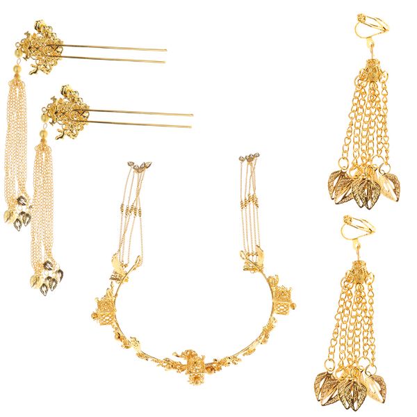 pack of 5 vintage chinese crown tassel earrings hairpin wedding bridal hair jewelry gift gold, Silver
pack of 5 vintage chinese crown tassel earrings hairpin wedding bridal hair jewelry gift gold, Silver