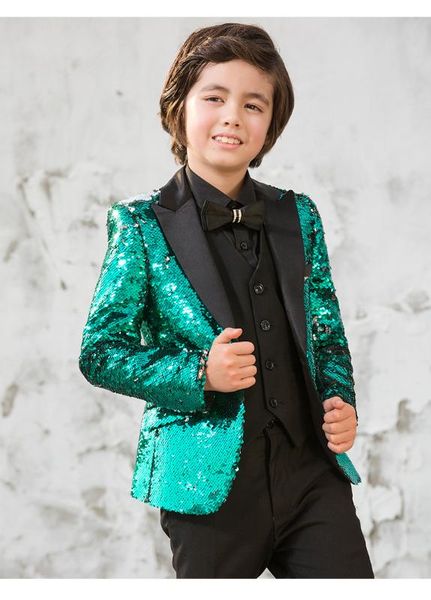 handsome one button sequin kid complete designer boy wedding suit boys' attire custom-made (jacket+pants+tie) 07, White;black
handsome one button sequin kid complete designer boy wedding suit boys' attire custom-made (jacket+pants+tie) 07, White;black