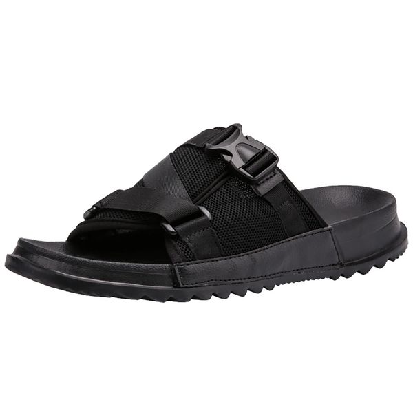 sagace fashion men's large size slippers casual soft bottom beach shoes round head decoration flat bottom suitable for slippers, Black
sagace fashion men's large size slippers casual soft bottom beach shoes round head decoration flat bottom suitable for slippers, Black
