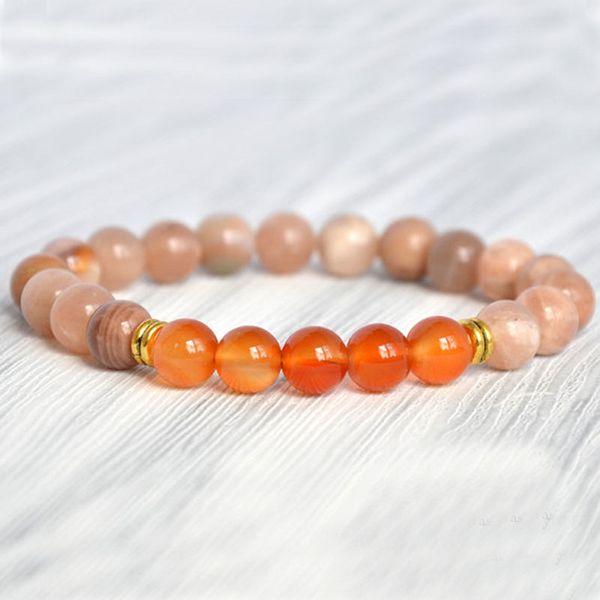 8mm carnelian & sunstone womens beaded bracelet healing energy bracelet natural sunstone jewelry, Golden;silver
8mm carnelian & sunstone womens beaded bracelet healing energy bracelet natural sunstone jewelry, Golden;silver