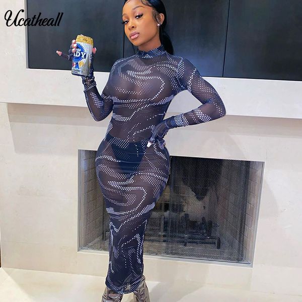 2020 women stand collar long dress mesh perspective printed dress club turtleneck long sleeve party dresses with gloves, Black;gray
2020 women stand collar long dress mesh perspective printed dress club turtleneck long sleeve party dresses with gloves, Black;gray