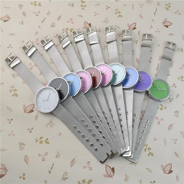watches for women famous brand silver casual geneva quartz watch women metal mesh stainless steel women dress watches, Slivery;brown
watches for women famous brand silver casual geneva quartz watch women metal mesh stainless steel women dress watches, Slivery;brown