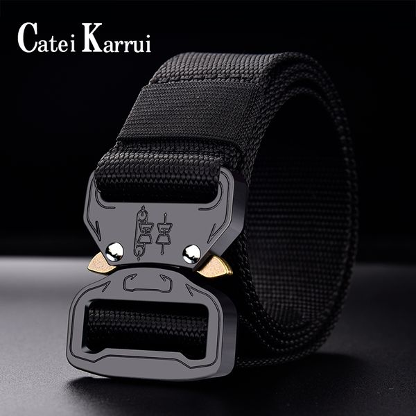 catei karrui outdoor hunting metal tactical belts for men multifunctional buckle marine corps men's training belt, Black;brown
catei karrui outdoor hunting metal tactical belts for men multifunctional buckle marine corps men's training belt, Black;brown