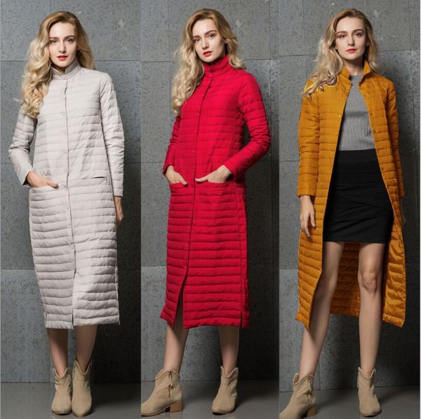 extra long down jacket women's over the knee coat white duck down stand collar light jacket 2019 autumn and winter new coat, Black
extra long down jacket women's over the knee coat white duck down stand collar light jacket 2019 autumn and winter new coat, Black