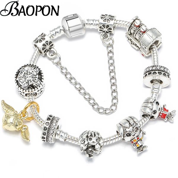 baopon fashion silver color crystal bracelets & bangles beads charm bracelets for women snake chain pulseras mujer, Golden;silver
baopon fashion silver color crystal bracelets & bangles beads charm bracelets for women snake chain pulseras mujer, Golden;silver
