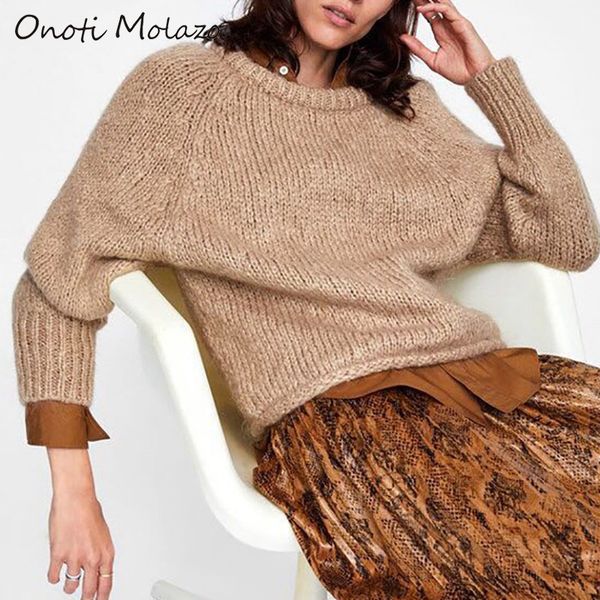 onoti molazo knitted sweaters pullover casual solid winter ladies pullovers sweater loose female 2020 spring new, White;black
onoti molazo knitted sweaters pullover casual solid winter ladies pullovers sweater loose female 2020 spring new, White;black