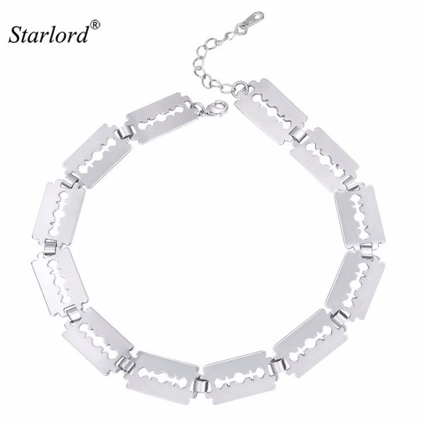 fashion razor blade choker necklace gold/silver color adjustable collar rock razor blade jewelry for women n2767
fashion razor blade choker necklace gold/silver color adjustable collar rock razor blade jewelry for women n2767